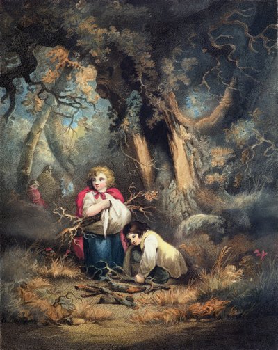Gathering Wood, engraved by R.M. Meadows, pub. by John Raphael Smith, 1793 by George Morland